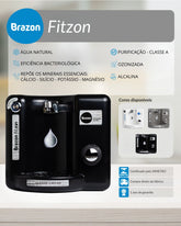 Brazon Fitzon - Água Natural, Alcalina Ionizada e Ozonizada - Classe A